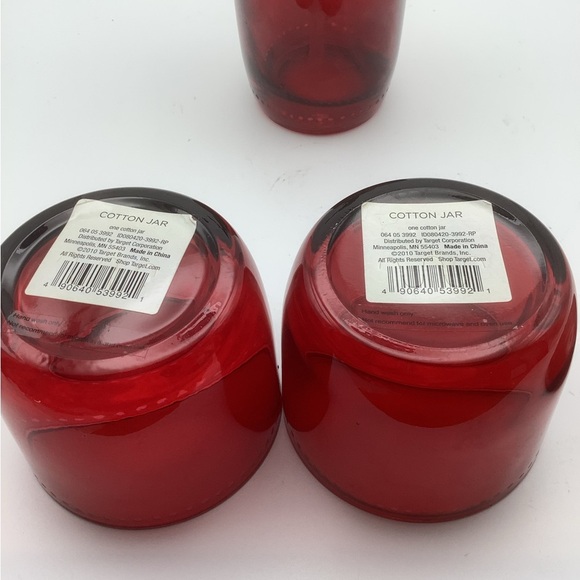 Red Glass Bathroom Vanity Set - Picture 6 of 6